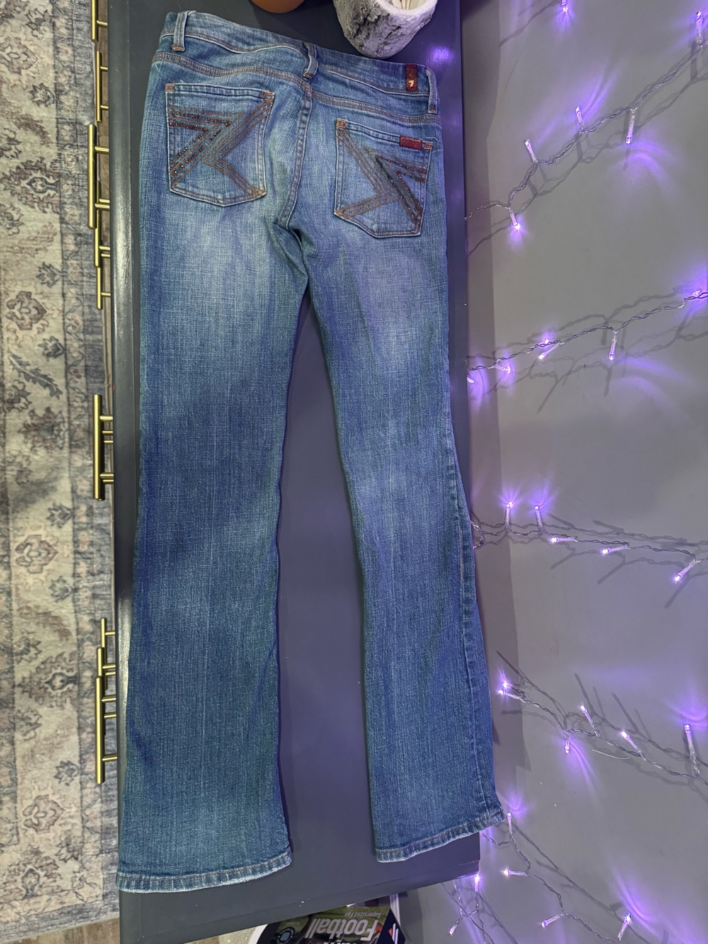 7 For All Mankind Indigo Blue Denim Jeans